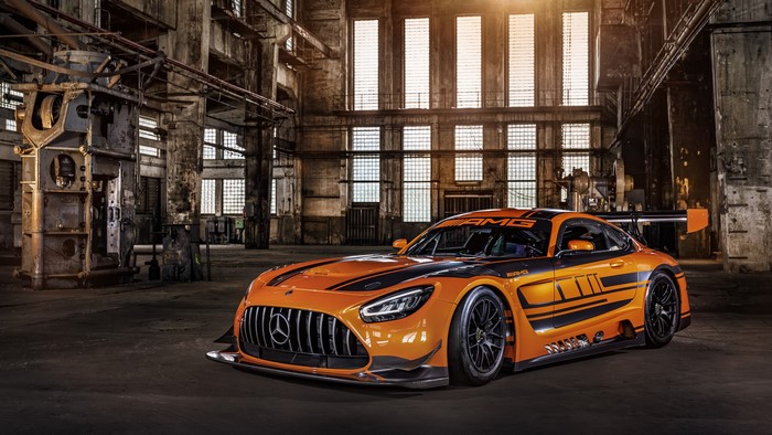 4K 2019 AMG GT3 Mercedes-Benz Tuning Orange