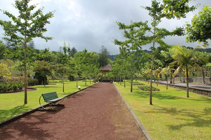 Park Avenue with Gazebo in Furnas, Azores, Portugal