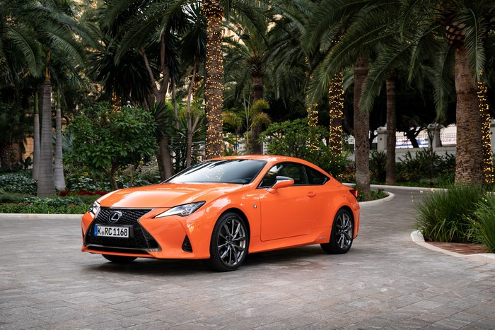 Orange 2018-19 Lexus RC 300h F SPORT