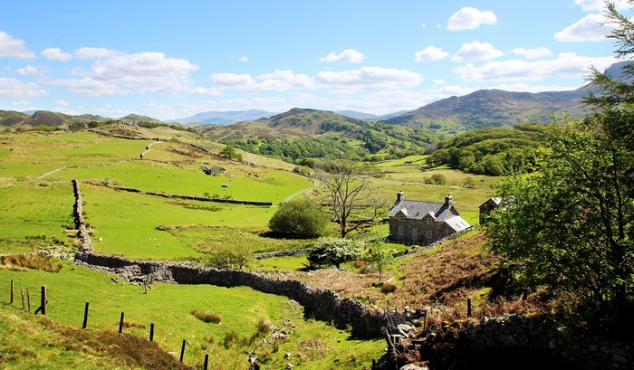 Stone Houses in Snowdonia National Park, Wales