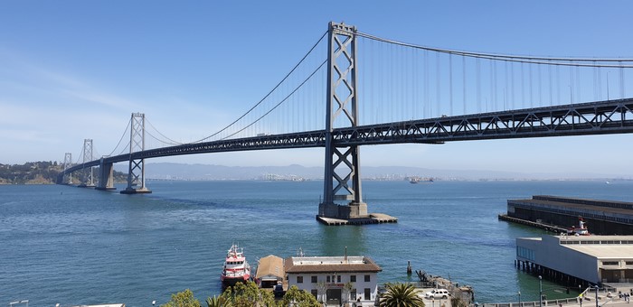 Oakland Bay Bridge, San Francisco Bay, California, USA