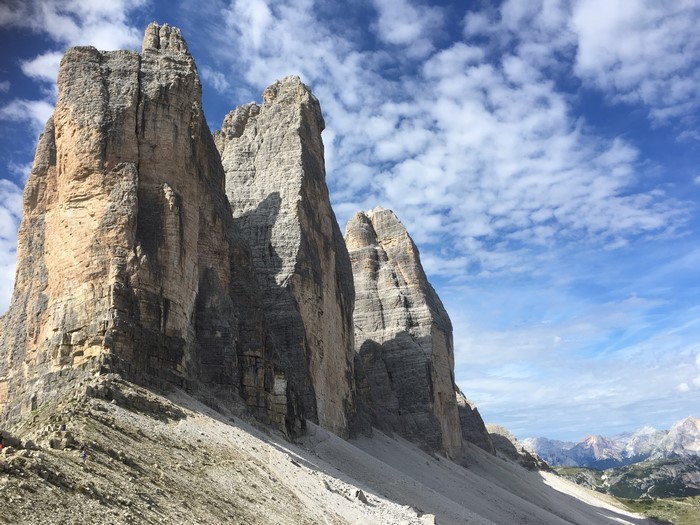 Tre Cime di Lavaredo in the Dolomite Alps, Italy