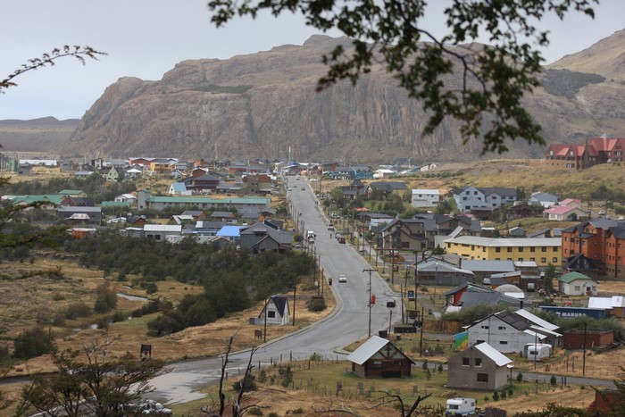El Chalten Village with Mountains in Argentina