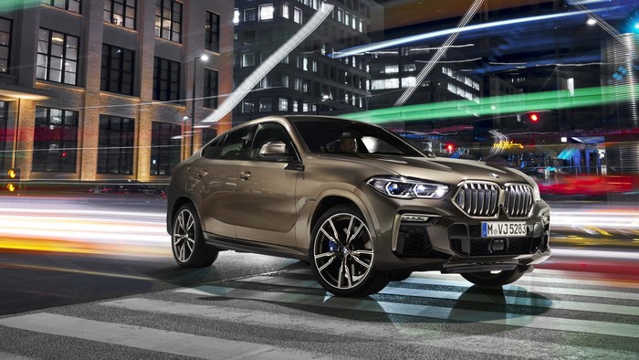 BMW X6 M50i Crossover at Night