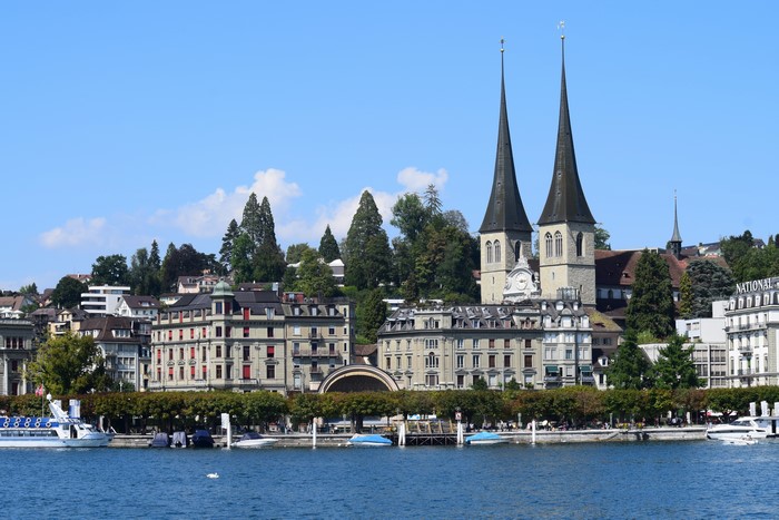 Hofkirche Church, Lucerne, Switzerland, Lake Lucerne