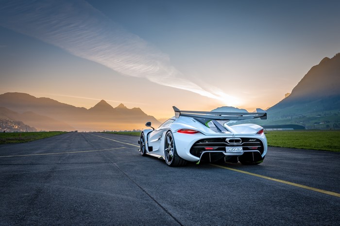 4K Koenigsegg Jesko Back View