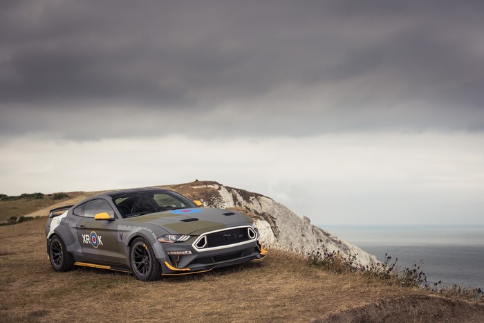 Ford Mustang GT Eagle Squadron on cliffside