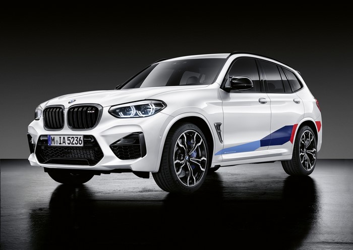 White BMW X3 M Crossover with M Performance Parts