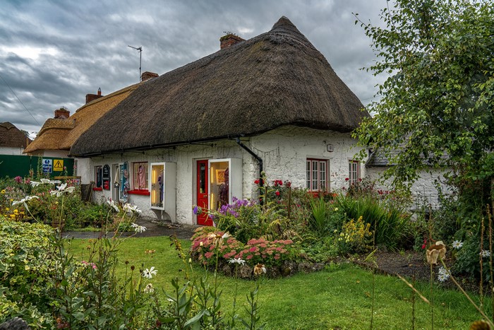 Thatched Cottages in Adare, Limerick, Ireland