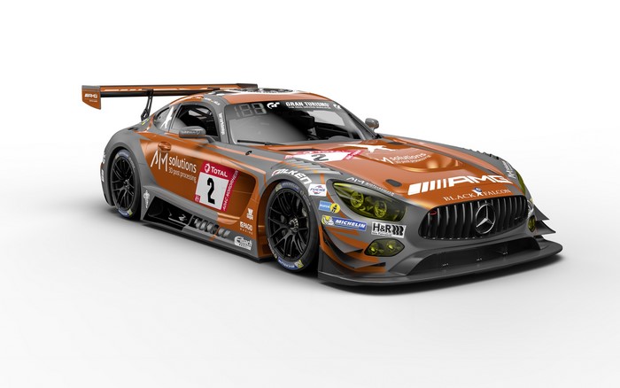 4K Mercedes-Benz AMG GT3 2019 Team Black Falcon