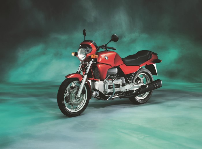 Red BMW K 100 Motorcycle