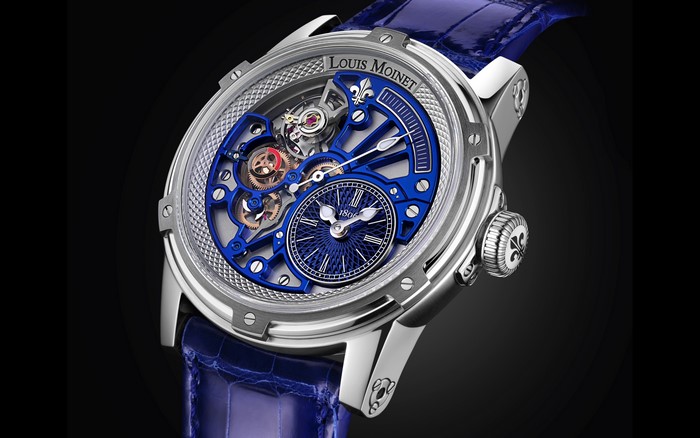 4K Louis Moinet Watch Closeup Mechanism