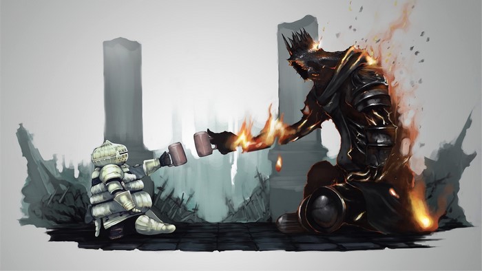 Siegmeyer of Catarina and Yhorm the Giant from Dark Souls