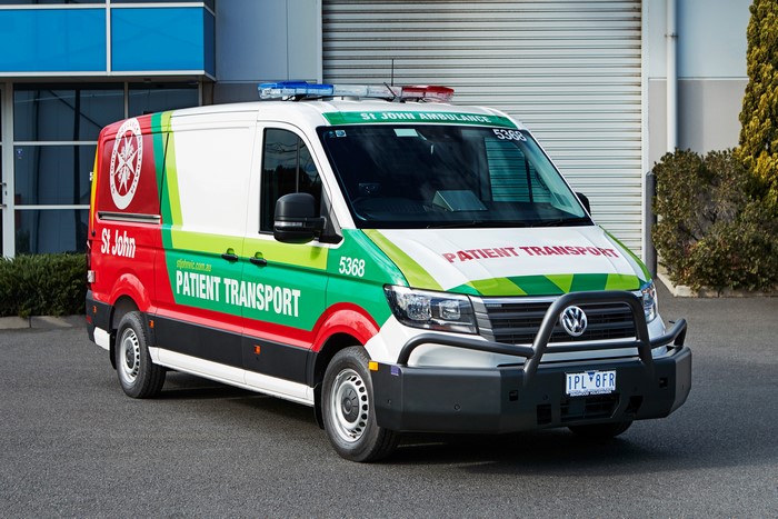 Volkswagen Crafter Ambulance for St John Patient Transport