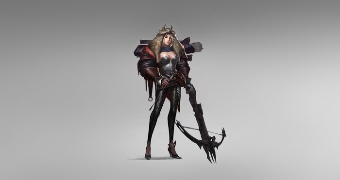Archer with Crossbow and Arrows