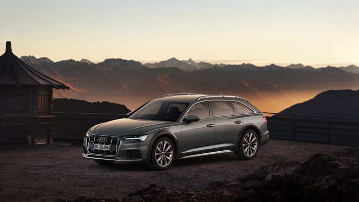 Audi A6 allroad quattro in mountains