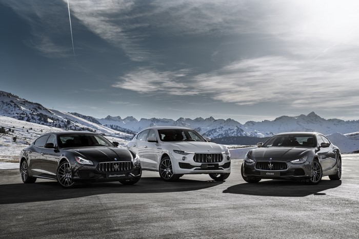 Maserati Quattroporte GranTurismo Levante in Mountains
