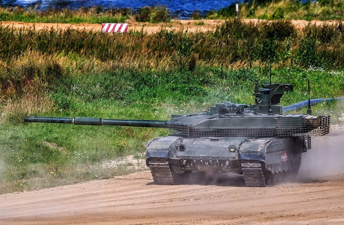 T-90M Russian Tank in Motion