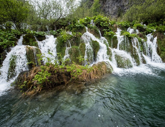 Waterfalls in Plitvice Park, Croatia