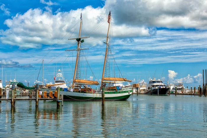 Sailing Ships in Key West, Florida Marina