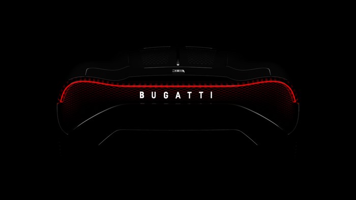 Bugatti La Voiture Noire back view 4K