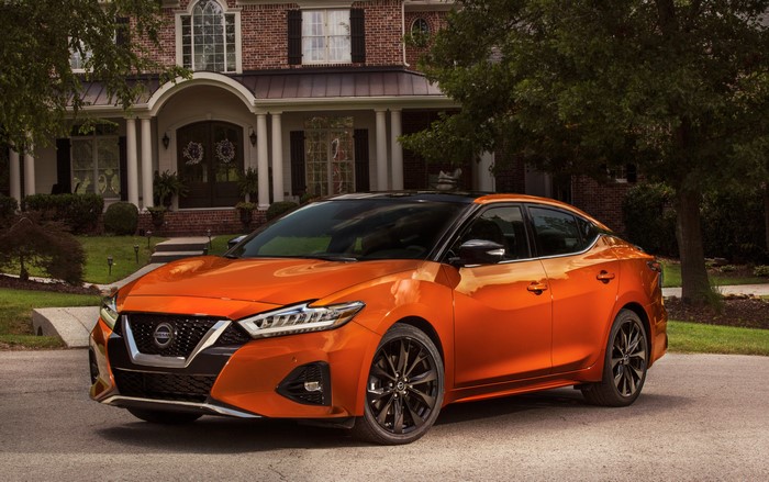 4K 2019 Nissan Maxima SR Orange Metallic
