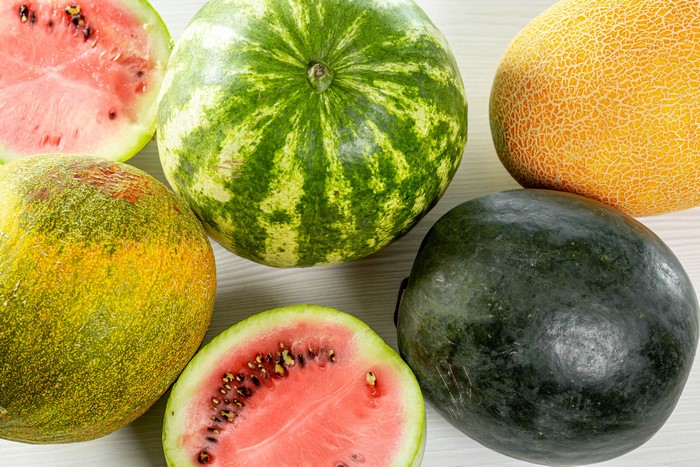 Watermelons and Melons Closeup