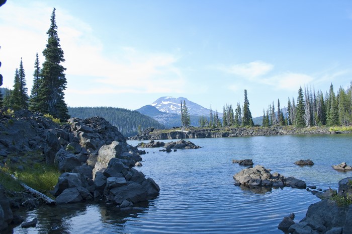 Lake Sparks with Mount Bachelor in the background