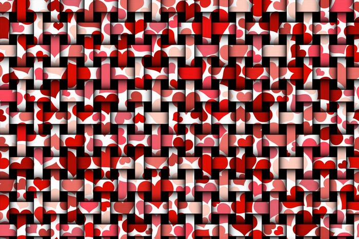Woven Heart Texture Pattern
