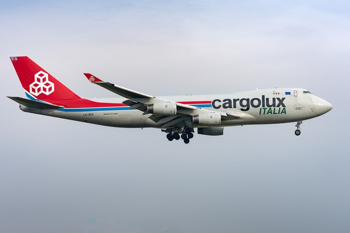 Cargolux Italia Boeing 747-400F airplane