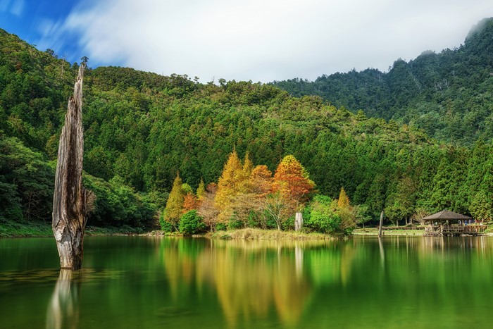 4K Mingchi National Forest Recreation Area Lake Taiwan