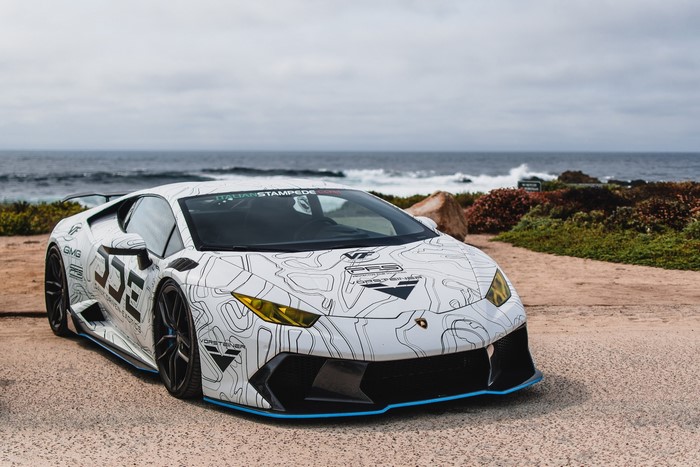 Vorsteiner Lamborghini Huracan DDE by the ocean