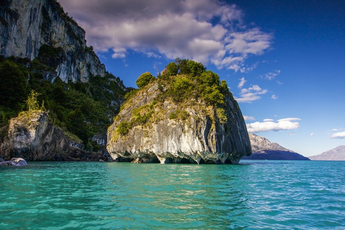 Marble Caves on General Carrera Lake, Patagonia, Chile
