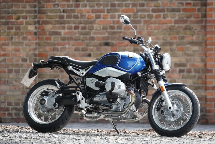 BMW R nine T -5 Motorcycle Side View