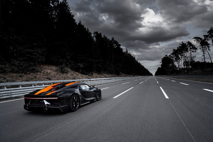 Bugatti Chiron Super Sport 300 on a highway