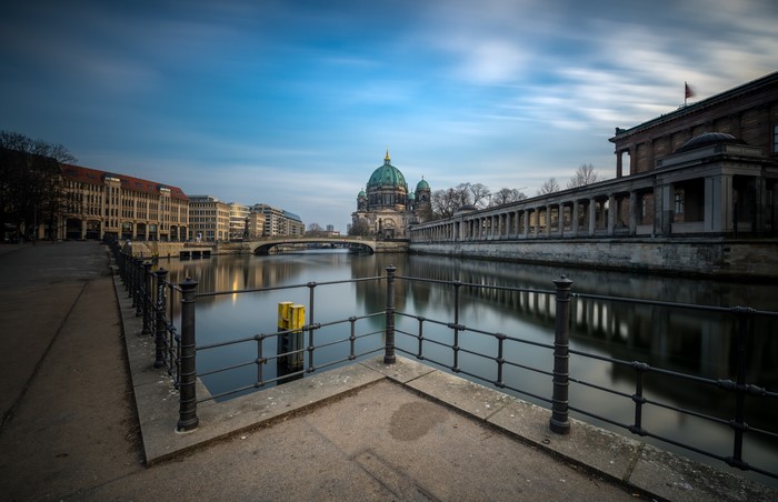 Berlin Cathedral and Spree River Waterfront