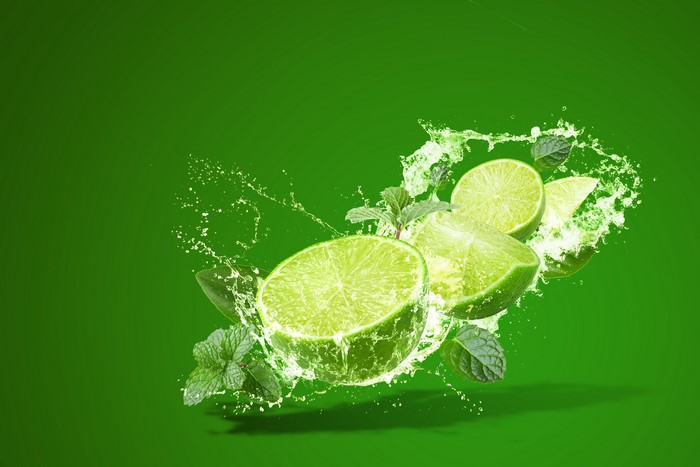 Lime Splash with Vibrant Green Water Effect 4K