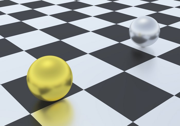 Two balls on a chessboard