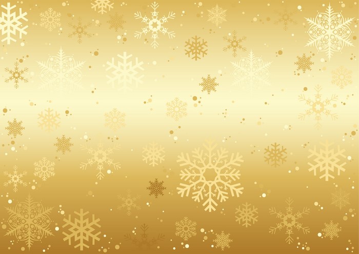 Gold snowflakes texture 4K