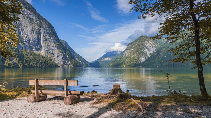 Serene Lake and Mountains in Bavaria, Germany