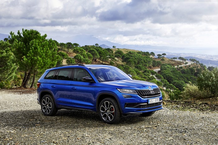 2019 Skoda Kodiaq RS in Metallic Blue