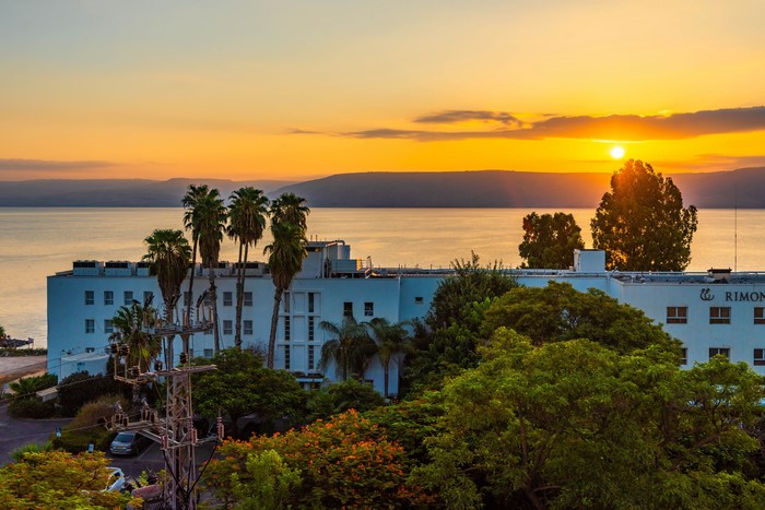 Sunset over the Sea of Galilee, Israel