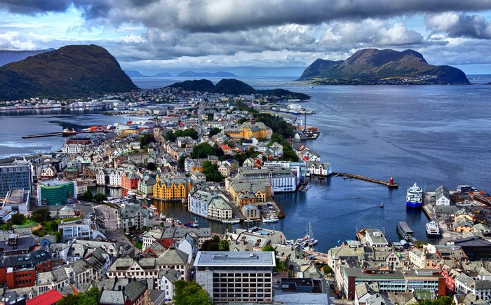 Alesund, Norway, from above