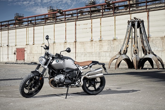 4K BMW R nineT Scrambler motorcycle