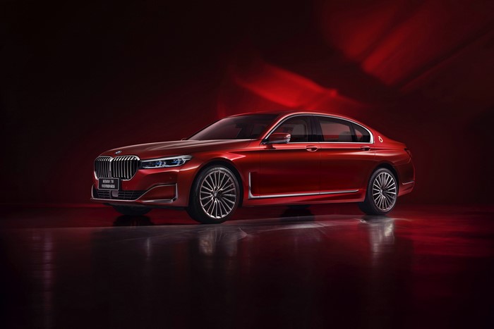 Red BMW 7 Series G12 2019