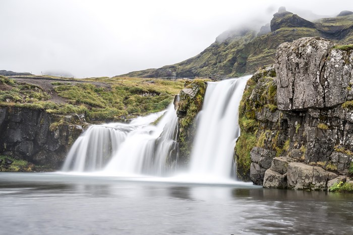 Waterfall Kirkjufellsfoss, Iceland