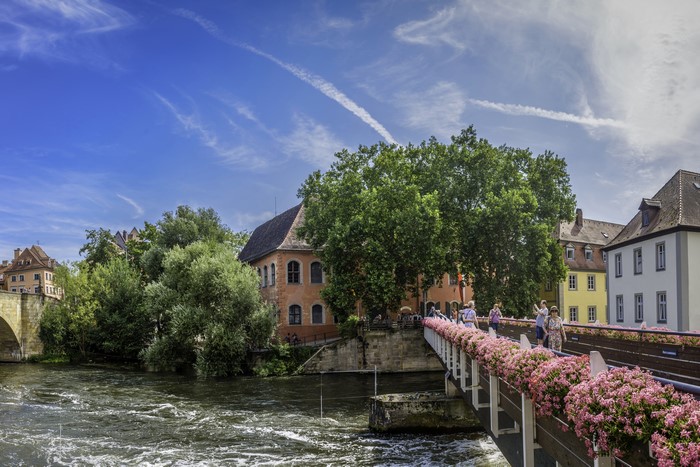 Bamberg, Germany: River, Bridge, and Buildings
