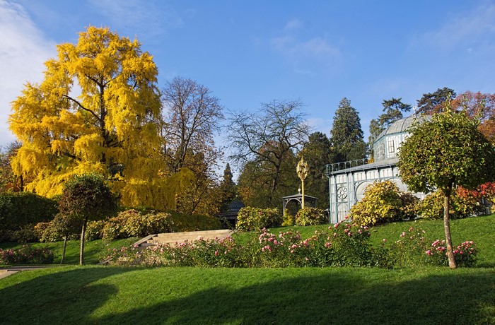 Wilhelma Zoological-Botanical Garden in Stuttgart, Germany during Autumn