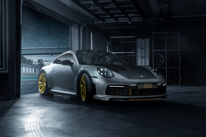 TechArt 992 Porsche 911 Carrera in Garage