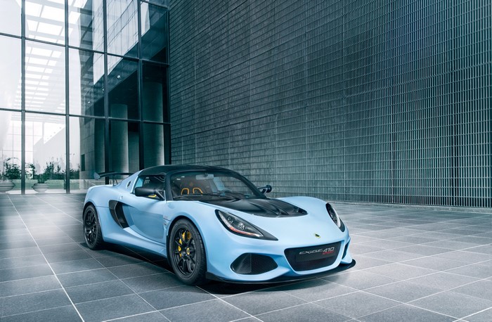 Light Blue Lotus Exige Sport 410
